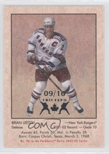 2002-03 ITG Parkhurst Retro Toronto Fall Expo /10 Brian Leetch #96 HOF