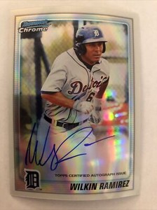 2010 BOWMAN CHROME WILKIN RAMIREZ PROSPECT REFRACTOR AUTOGRAPH ROOKIE BCP191