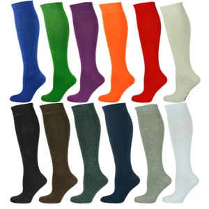Mysocks Unisex Calzettoni Al Ginocchio Tinta Unita,Cotone Pettinato,Seamless - Foto 1 di 31