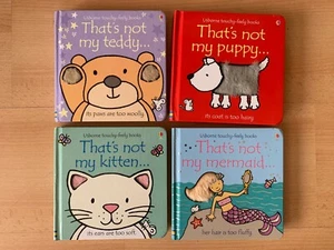 That’s Not My Teddy Kitten Mermaid Puppy Usborne Touchy Feely - Books Lot - Picture 1 of 3