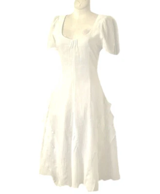 Vestido Cupro Manga Corta Krizia Poi Talla Euro 40 Foto 1 de 4