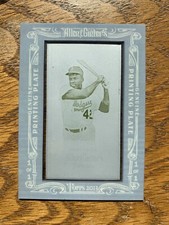 Allen & Ginter A&G 1/1 Printing Plate 2013 Yellow Dodgers Jackie Robinson