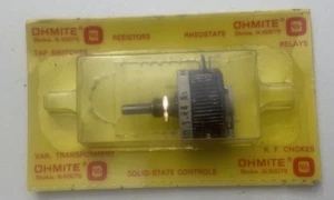 OHMITE 12.5 Watts Model E 0104 RES6RORheostat 1k Ohms (B01) - Picture 1 of 11