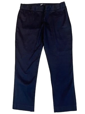 Pantalones capri ajustados para mujer BDG Urban Outfitters frente plano azul marino talla 4 Foto 1 de 4