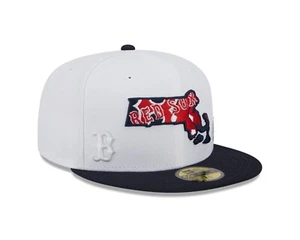 New Era 59Fifty Boston Red Sox Size 7 1/8 Fitted Baseball Hat - Picture 1 of 6