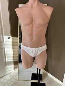 N2N mens briefs, white, thermal cotton, large. - Picture 1 of 2