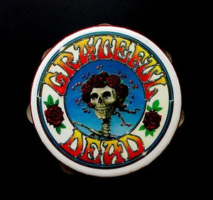 Grateful Dead Tambourine Vintage Remo Percussion Arts Bertha GD Mouse Kelley Art - Picture 1 of 12