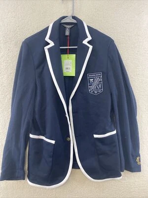 Houston White Navy Blue Jacket Size Small - Image 1 of 4