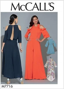 McCall's Schnittmuster 7716 Misses Kleid Overall Größe 14-22 - Bild 1 von 6