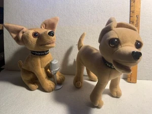 Vintage TACO BELL Yo Quiero Singing/Talking Plush Chihuahua Dogs - 2 Pcs - Works - Bild 1 von 4