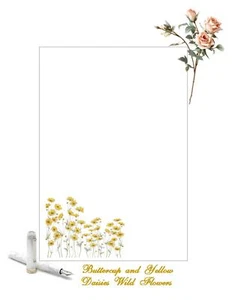 Wild Buttercup Flowers Letter writing paper - ON SPECIAL OFFER! Only £3.30! - Picture 1 of 3