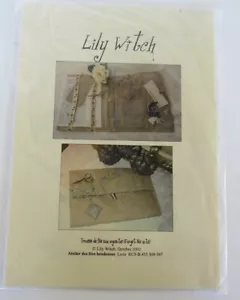 LILY WITCH Sewing Pocket Primitive Cross Stitch Pattern In French And English - Picture 1 of 3