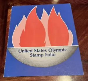Vintage Olympic Games US Stamp Folio Released In 1980 - Picture 1 of 5