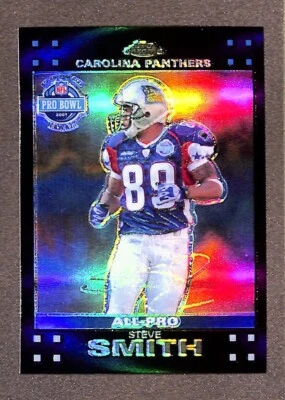 2007 Topps Chrome Refractor #TC158 Steve Smith Pro Bowl - Image 1 of 3