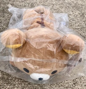 Rilakkuma 15 Zoll Layflat Plüschtier Stofftier San-X Co Reißverschluss Beutel NEU - Bild 1 von 6