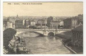 AK Geneve, Pont de la Coulouvreniere, um 1910 - Imagen 1 de 2