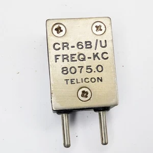 Telicon CR-6B/U 8075 KC KHz FT-243 Ham Radio Crystal Military Amateur Ch 919 6Q - Zdjęcie 1 z 2