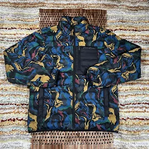 Eddie Bauer Stratustherm Goose Down Puffer Jacket Multicolor Camo Medium M - Picture 1 of 5