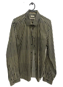 KENZO Men’s Stripe Shirt Cotton Slim 42/16.5 New Without Tags - Picture 1 of 6