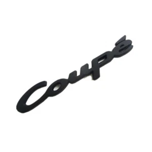 Coupe Schwarz Emblem Badge auto aufkleber Schriftzug 3D car Sticker Coupe metall - Bild 1 von 6