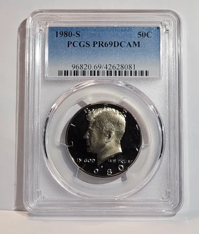 1980-S KENNEDY .50 PROOF PCGS PF69DCAM Cover