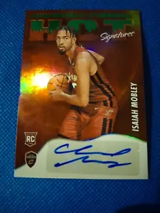 Tarjeta de novato automática autografiada 2022 Isaiah Mobley NBA Hoops RC #HSR-IMB CAVS - Imagen 1 de 2