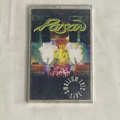 Poison -  Swallow This Live (Cassette, Apr-1991, 2  Discs, Capitol/EMI Records) - Image 1 of 4
