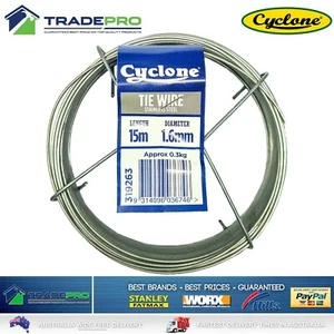 Tie Wire Stainless Steel Cyclone 1.6mm 15M 304 Fence Fencing Tying Spool Cable - Bild 1 von 4