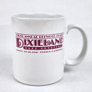 Redwood Coast Dixieland Jazz Festival Coffee Mug Tea Ceramic 1991 First Annual - Picture 1 of 8