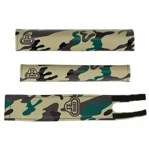 NEW SE Bikes Racing Army Camo BMX 3 Piece Retro Pad Set - Picture 1 of 1