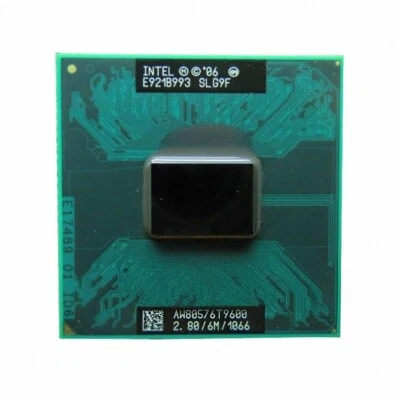 Intel Core 2 Duo T9600 2.8GHz SLG9F 1066 MHz 6MB Core 2 Duo Laptop CPU Processor - Image 1 of 3