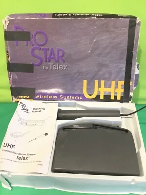 Pro Star By Telex Wireless Microphone System UHF In Box + Manual - Image 1 of 4