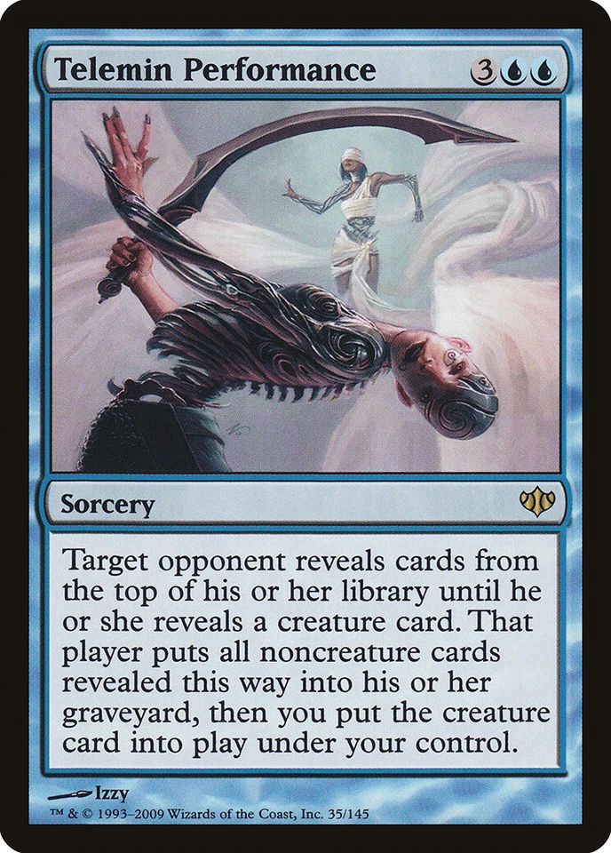 Telemin Performance Conflux NM Blue Rare MAGIC THE GATHERING MTG CARD ABUGames - Image 1 of 1