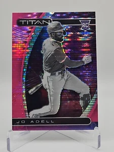 2021 Panini Chronicles Titan Jo Adell Rookie Los Angeles Angels #14 Pink Pulsar - Picture 1 of 2