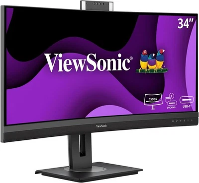 ViewSonic VG3457CV-S 34" 1440p Curved Conferencing Monitor Certified Refurbished - Image 1 of 4