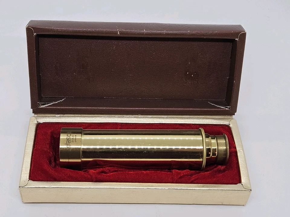 Vintage Jason 25x30 Adjustable Brass 14" Telescope with Original Box JAPAN - Image 1 of 4