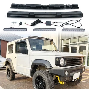 Black Top LED Roof Light Bars DRL Lamp Fits for Suzuki Jimny JB74 JB64 2018-2025 - Picture 1 of 7