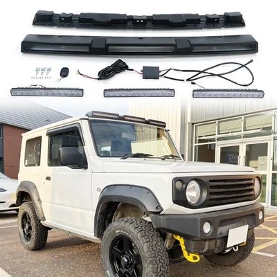 Black Top LED Roof Light Bars DRL Lamp Fits for Suzuki Jimny JB74 JB64 2018-2025 - Image 1 of 4