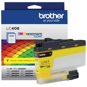 Cartucho de tinta genuino LC406Y rendimiento estándar amarillo tanque inversión - Imagen 1 de 6