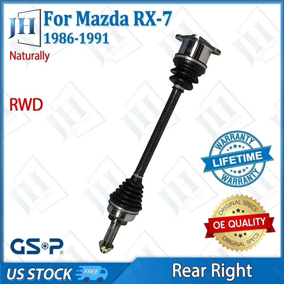 Eje CV trasero derecho pasajero OE para 86 87 88 89 90 91 Mazda RX-7 1,3 L TRACCIÓN TRASERA Foto 1 de 4