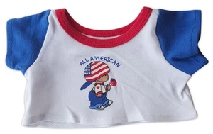 All American T-Shirt Outfit Teddybär Kleidung passt den meisten 14" - 18" Build-a-bear - Bild 1 von 1