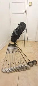 Set Of Hippo Plus Golf Clubs Oversize RH , Set Of 9 Clups With Hippo Stand Bag . - Picture 1 of 13