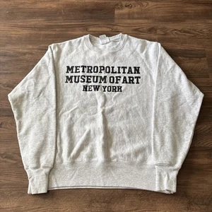 Champion Reverse Weave Metropolitan Museum Art MoMA New York Sweatshirt Sz M - Picture 1 of 9