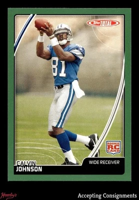 2007 Topps Total #475 Calvin Johnson RC ROOKIE Lions - Image 1 of 2