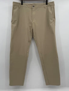 Lululemon Pants Men 38 Beige Commission LM5AEYS Golf Stretch Slash Pockets - Picture 1 of 17
