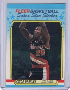 CLYDE DREXLER 1998-99 Fleer STICKERS #3 Portland Trail Blazers - Picture 1 of 2