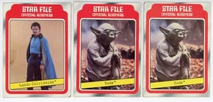 1980 Topps Starwars Empires Strikes Back #8 y 9 Yoda y Lando Calrissian en muy buen estado-excelente - Imagen 1 de 2