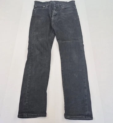 Jeans LEVI'S 511 W32 L32 negro para hombre mezcla de algodón pierna recta denim - Imagen 1 de 4