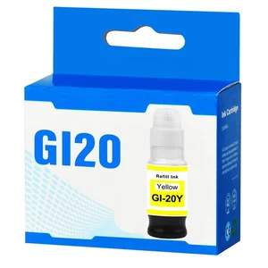 Tinta de recarga amarilla GI-20 GI20 1 pieza para Canon PIXMA G6020 G7020 G5020 - 7.700 páginas - Imagen 1 de 14