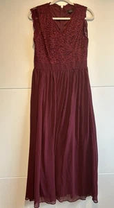 Kleid Cocktailkleid Ballkleid Burgunderrot L - Bild 1 von 11